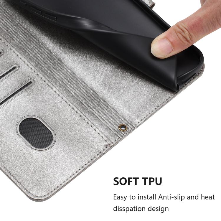 Funda de cuero retro con hebilla para Huawei Nova 14 Pro (gris)
