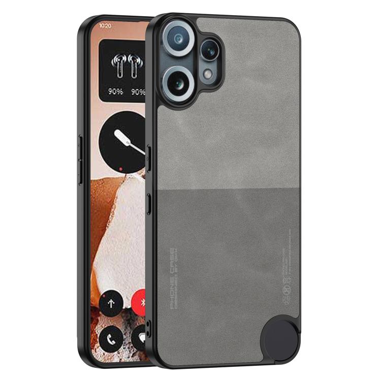 Funda de cuero esmerilado GKK Skin Feel para CMF Phone 2 Pro (gris)