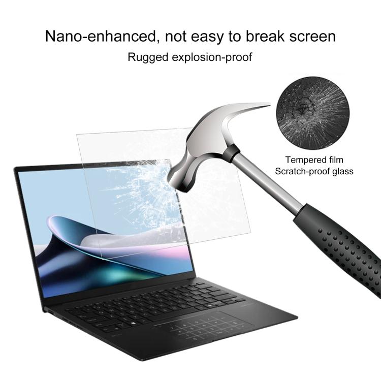Película de vidrio templado ASUS Zenbook 14 OLED UX3405MA 9H 0,3 mm a prueba de explosiones