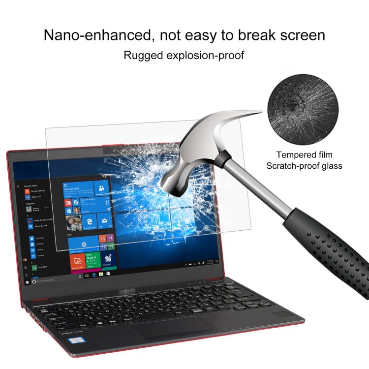 Película de vidrio templado Fujitsu LIFEBOOK U938 13.3 9H 0,3 mm a prueba de explosiones
