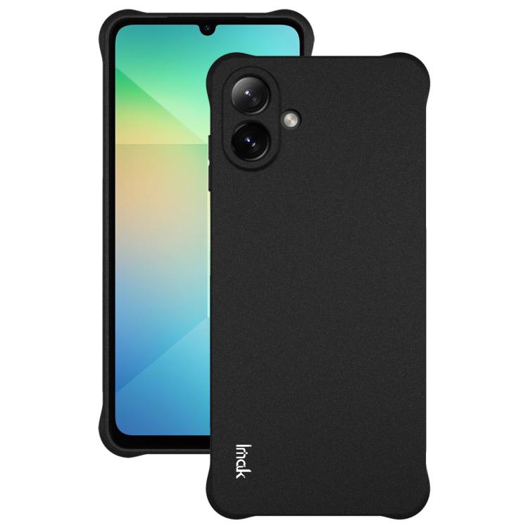 Funda de TPU antigolpes con airbag imak para Samsung Galaxy A07 4G (negro mate)