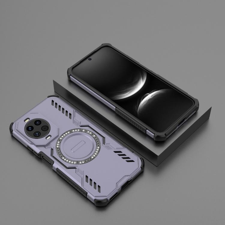 Funda a prueba de golpes con anillo magnético MagSafe para Huawei Nova 14 5G Butterfly Armor (morado)