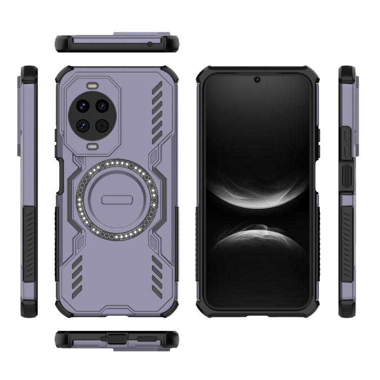 Funda a prueba de golpes con anillo magnético MagSafe para Huawei Nova 14 5G Butterfly Armor (morado)