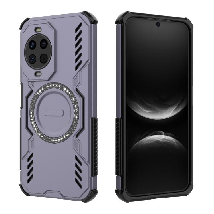 Funda a prueba de golpes con anillo magnético MagSafe para Huawei Nova 14 5G Butterfly Armor (morado)