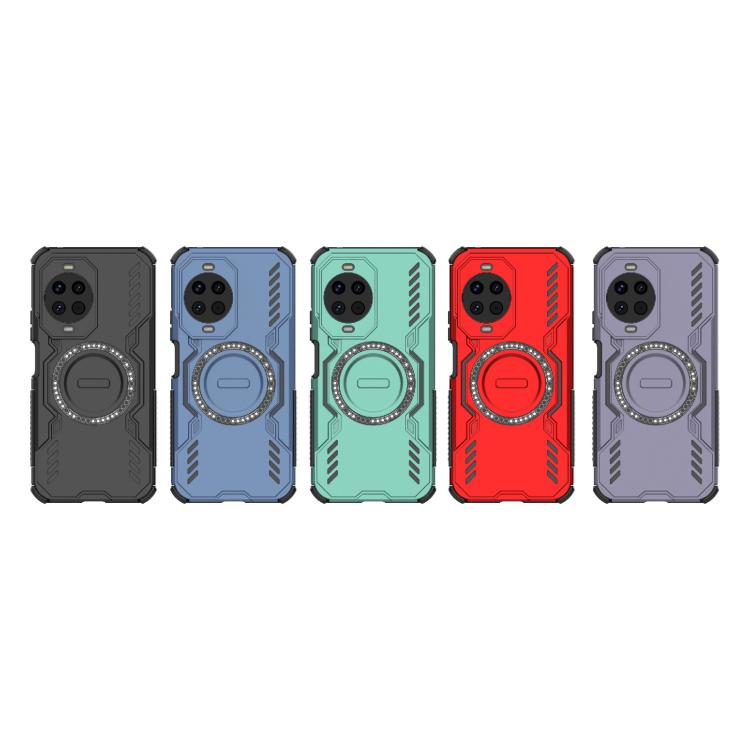 Funda a prueba de golpes con anillo magnético MagSafe para Huawei Nova 14 5G Butterfly Armor (morado)
