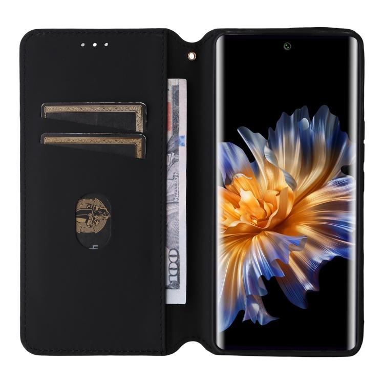 Funda de cuero con tapa y textura de cuadrícula cúbica para Fossibot S3 Pro (roja)