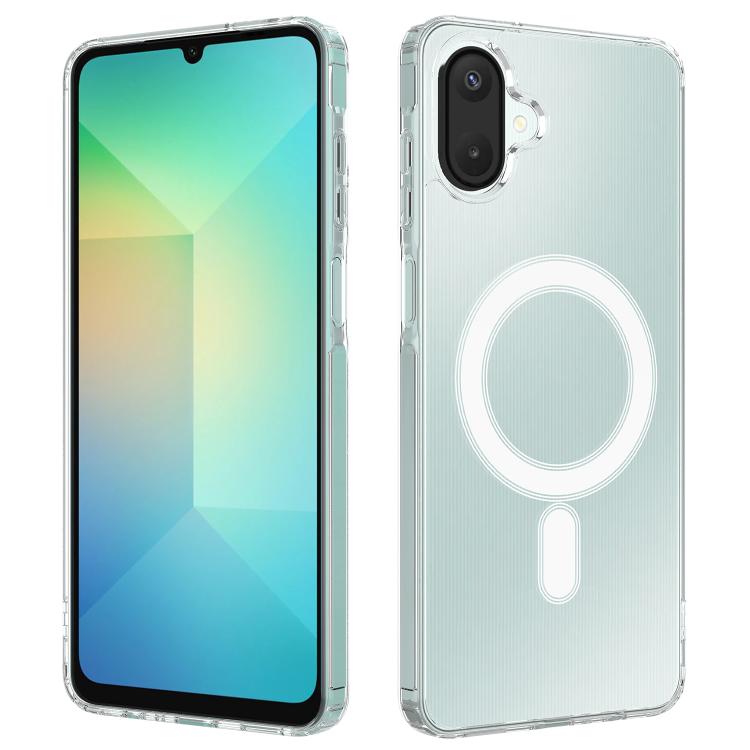 Funda de acrílico magnético de TPU MagSafe para Samsung Galaxy A06 5G/4G (transparente)