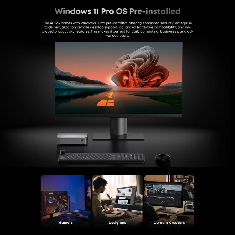 Mini PC CHUWI AUBox i9-13900HK con Windows 11, 16 GB + 512 GB, procesador Intel Core i9-13900HK (enchufe estadounidense)