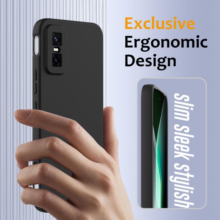 Funda de silicona Magsafe a prueba de golpes para Infinix GT 30 Pro (negra)