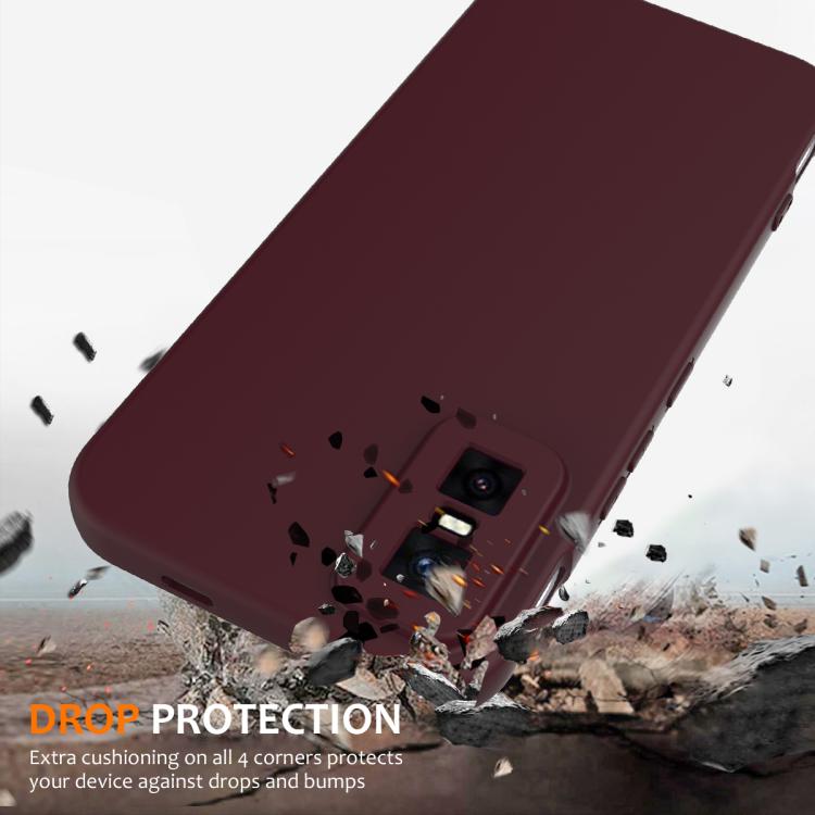 Funda de silicona Magsafe a prueba de golpes para Infinix GT 30 Pro (color ciruela)