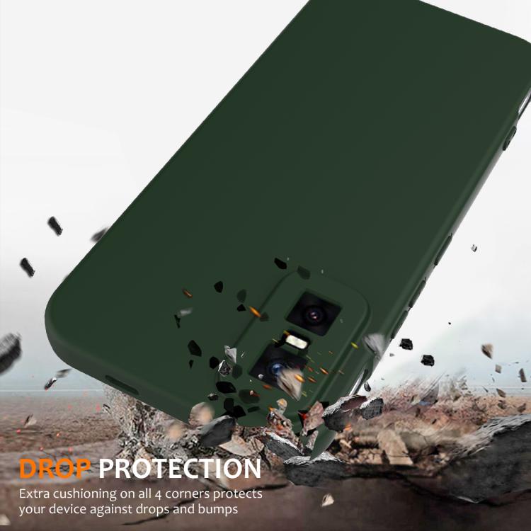 Funda de silicona Magsafe a prueba de golpes para Infinix GT 30 Pro (verde oscuro)