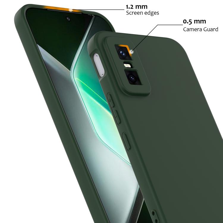 Funda de silicona Magsafe a prueba de golpes para Infinix GT 30 Pro (verde oscuro)