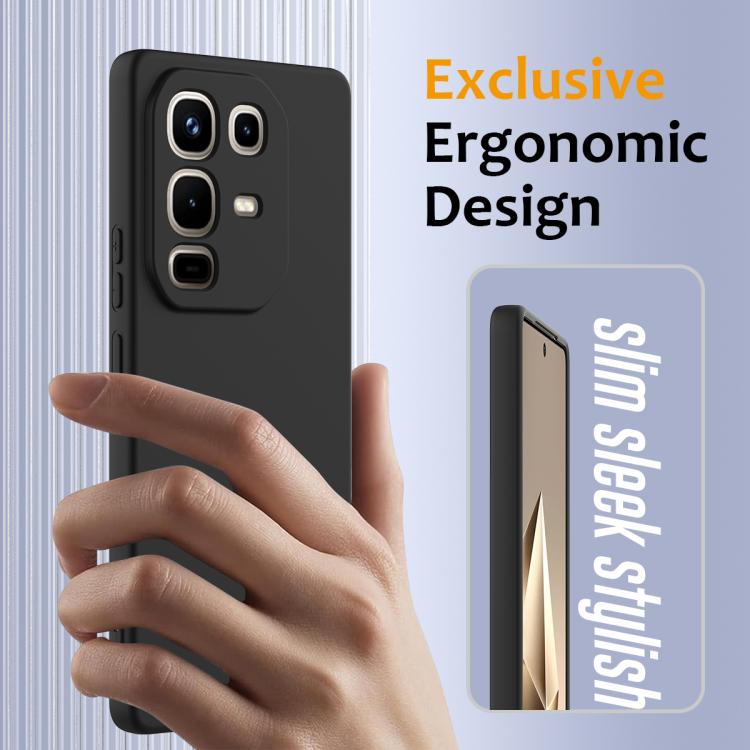 Funda de silicona Magsafe a prueba de golpes para Infinix Note 50 Pro+ (negra)
