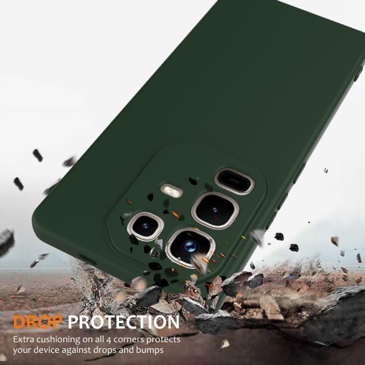 Funda de silicona Magsafe a prueba de golpes para Infinix Note 50 Pro+ (verde oscuro)