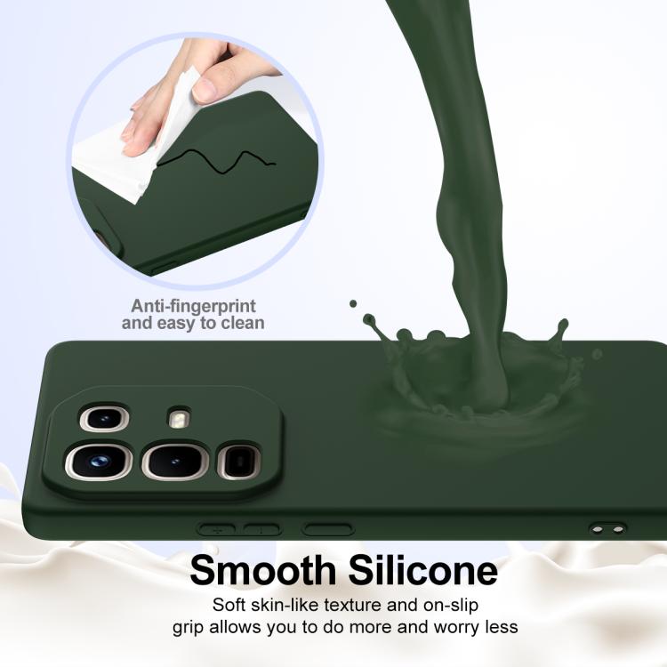 Funda de silicona Magsafe a prueba de golpes para Infinix Note 50 Pro+ (verde oscuro)