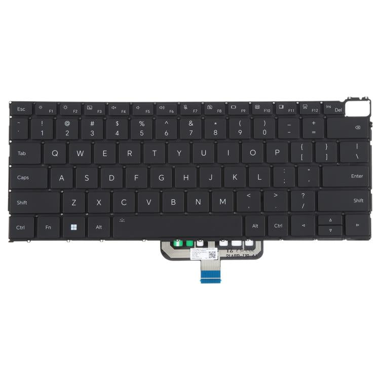Backlit Portable Keyboard Honor MagicBook 21 / 22 HGE-W56 V14 HGF-W56 / W76 GLO-F56 / F76 (Black) USA Version