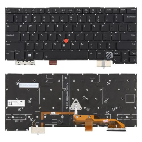 Teclado Retroiluminado Lenovo Thinkpad X1C X1 Carbon Gen12 Versión USA (Negro)