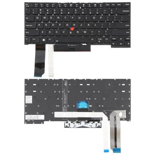 Hintergrundbeleuchtete Tastatur Lenovo Thinkpad E480 E485 E490 E495 E490S L380 L480 L390 L490 R480 R490 T480S T490 T495 (Schwarz) USA Version 01YP360
