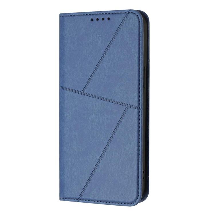 Funda de cuero con tapa magnética resistente y esmerilada para Samsung Galaxy S25 FE 5G (azul rey)