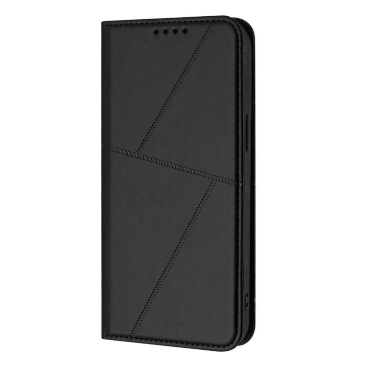 Funda de cuero con tapa magnética resistente y esmerilada para Samsung Galaxy S25 FE 5G (negra)