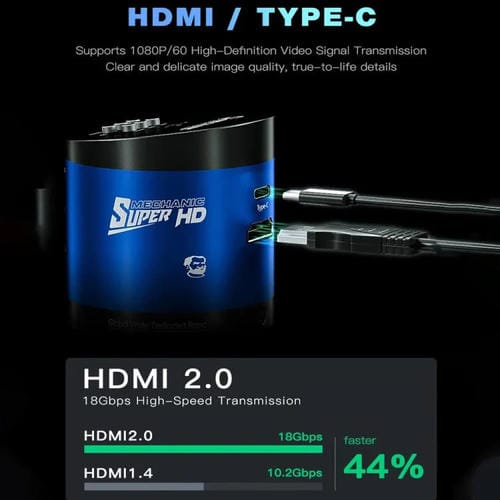 Câmara de Microscópio Industrial Mechanic MOS 4K IMX415 com Sensor Ultra HD 51 MP