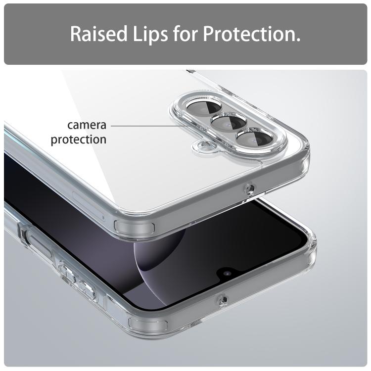 Funda híbrida de TPU y policarbonato para Samsung Galaxy A17 5G, a prueba de golpes y con airbag (transparente)