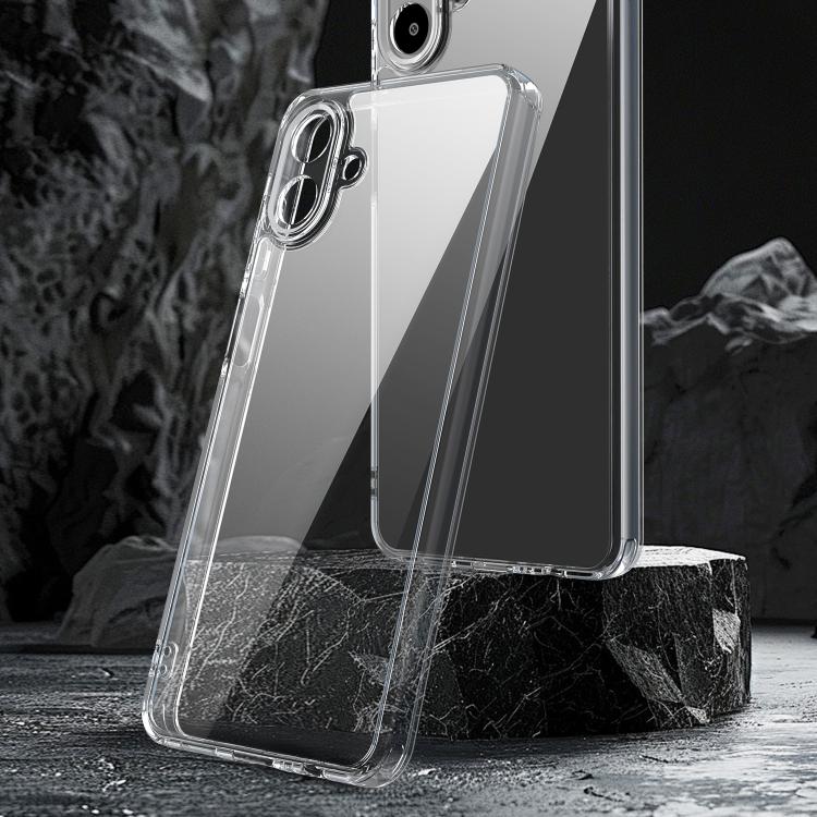 Funda híbrida de TPU y policarbonato para Samsung Galaxy A07 4G, a prueba de golpes y con airbag (transparente)
