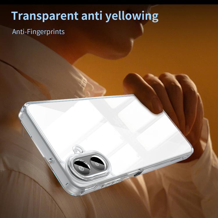 Funda híbrida de TPU y policarbonato para Samsung Galaxy A07 4G, a prueba de golpes y con airbag (transparente)