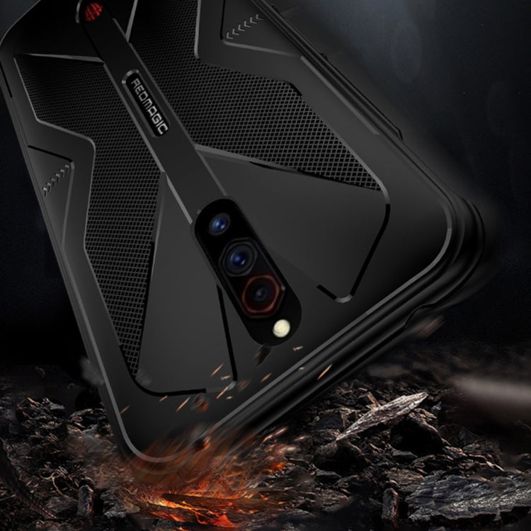 Para ZTE Nubia Magic Red Magic 5G / 5S Sombra de mariposa a prueba de golpes TPU Funda protectora (Negro)