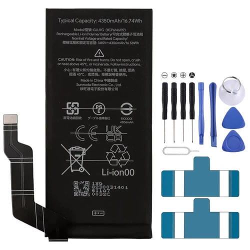 Batterie GLU7G de 4410 mAh pour Google Pixel 6A