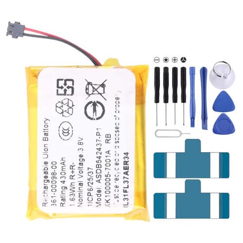 Batterie Garmin Fenix 5X / 5s Plus (361-00098-00, 500 mAh)