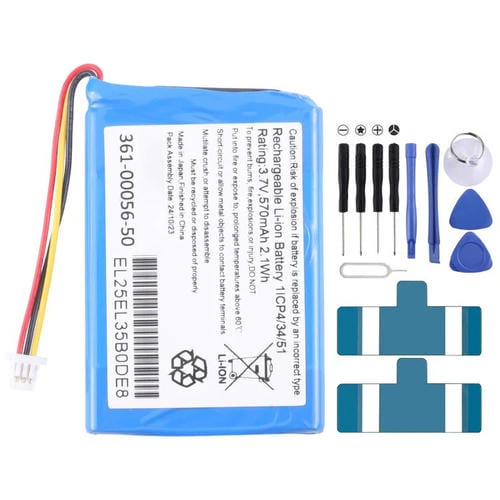 Batterie Garmin Drive50LM / 51LMT / 52LMGPS 361-00056-50 de 570 mAh