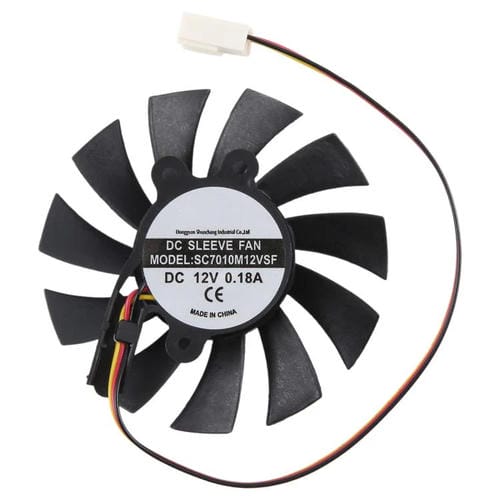 Ventilador de Refrigeración de 3 pines para SEEWO SC7010M12VSF DC12V 0,18 A