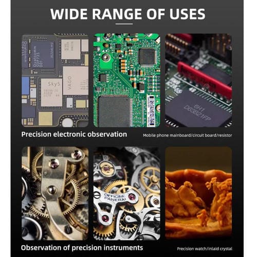 Microscopio Estereoscópico Trinocular con Zoom síncrono Kaisi 6558 6,5-58X
