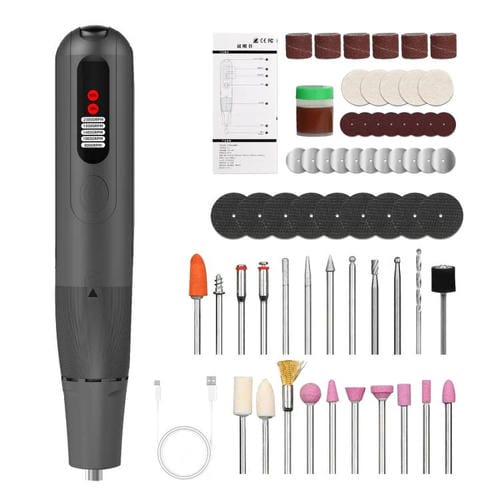Kit de Gravação com Moedor Elétrico Ajustável Kaisi EG160 de 6 velocidades