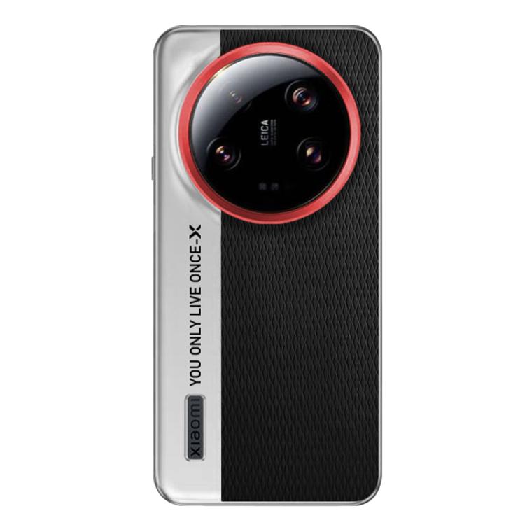 Funda de cuero con textura de diamante para Xiaomi 13 Ultra Camera Design PC (Negro)