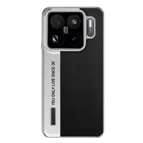 Funda de cuero con textura de diamante para Xiaomi 15S Pro (negro)