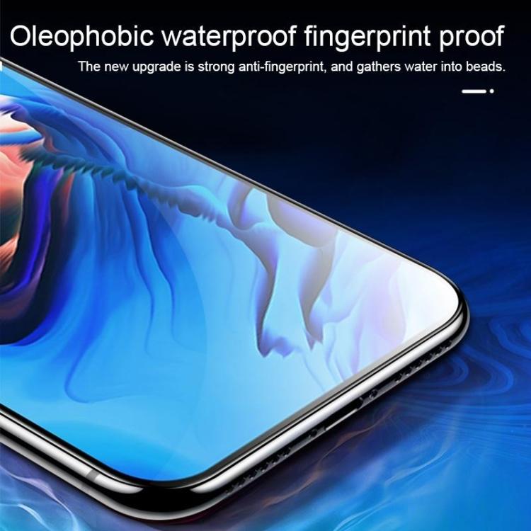Película de vidrio templado de arco grande de aluminio de alta calidad de 0,4 mm y 9H para iPhone 14 Pro Max, 25 unidades
