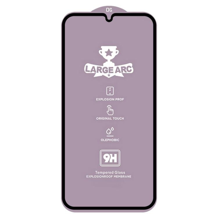 Película de vidrio templado de arco grande de aluminio de 0,4 mm de alto para Samsung Galaxy A34 5G 9H