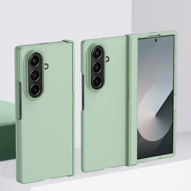 Funda de PC 3 en 1 con tacto suave para Samsung Galaxy Z Fold7 5G (verde menta)