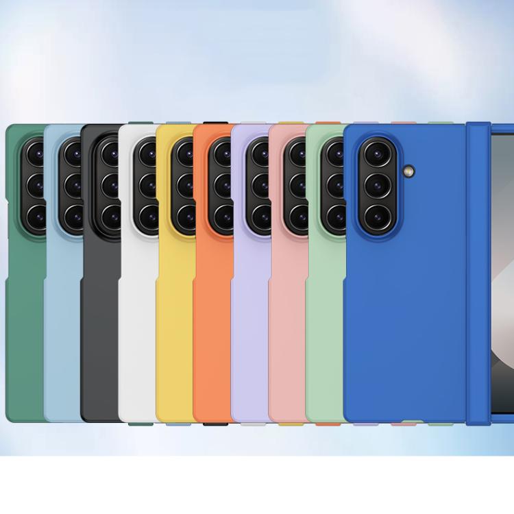 Funda de PC 3 en 1 con tacto suave para Samsung Galaxy Z Fold7 5G (morado Sakura)