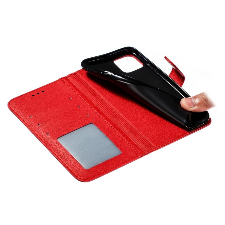 Funda de cuero con textura de lichi y estampado de plumas para Xiaomi Poco F7 Ultra / Redmi K80 Pro (roja)