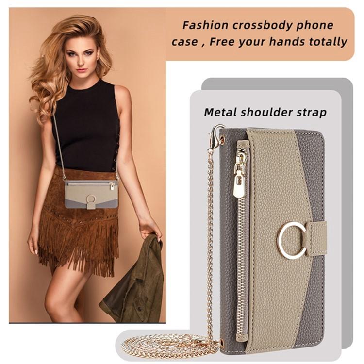 Funda de cuero con textura de lichi para Samsung Galaxy S25 Ultra 5G (gris)