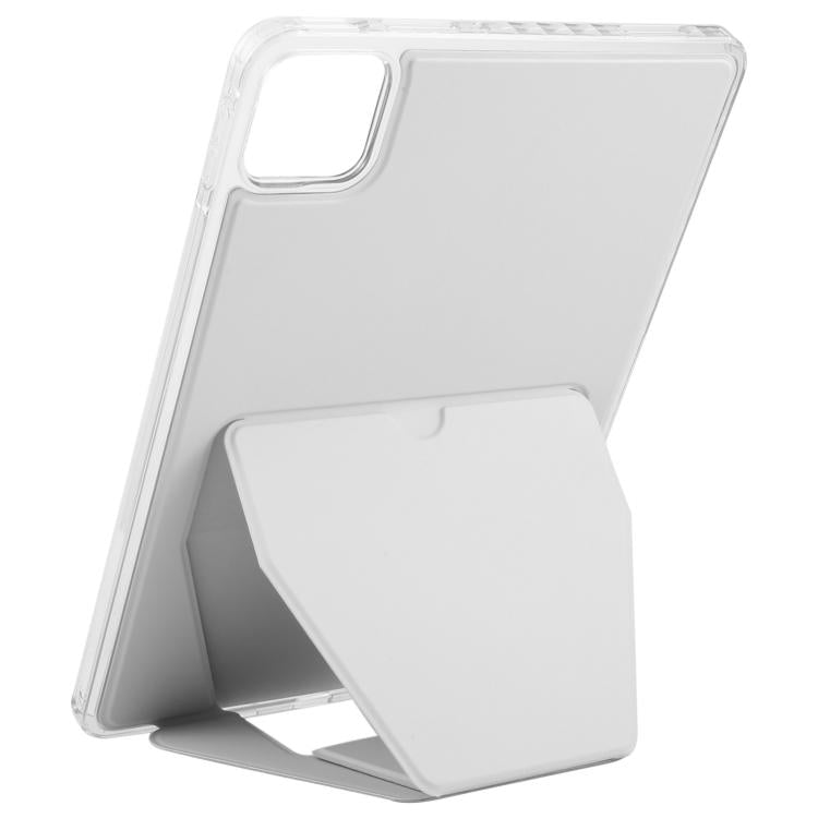 Funda plegable con soporte magnético y parte trasera de cuero acrílico para Xiaomi Pad 7/7 Pro (gris)