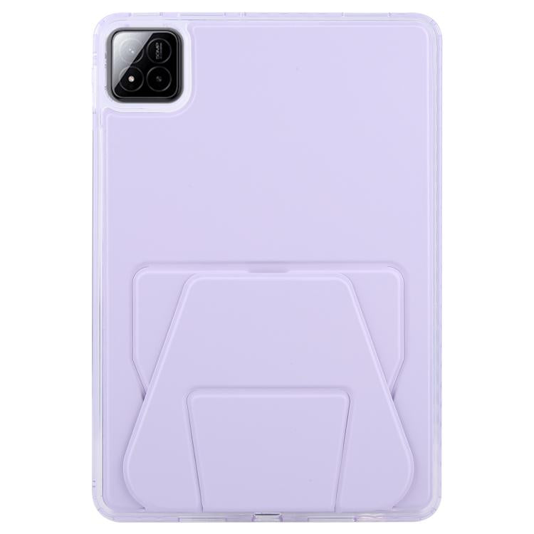 Funda plegable magnética de cuero acrílico para Xiaomi Pad 7/7 Pro (morada)