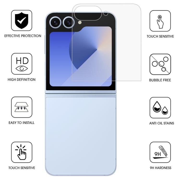 Protector de pantalla de aluminio transparente para Samsung Galaxy Z Flip7 5G, 25 unidades