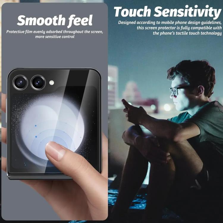 Protector de pantalla de aluminio transparente para Samsung Galaxy Z Flip7 5G, 25 unidades