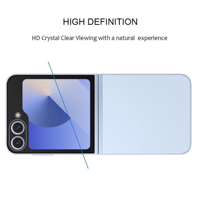 Protector de pantalla trasera HD de cobertura completa para Samsung Galaxy Z Flip7 5G, 25 unidades