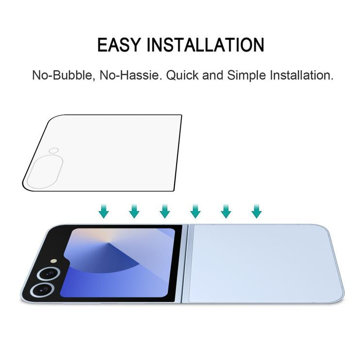 Protector de pantalla trasera HD de cobertura completa para Samsung Galaxy Z Flip7 5G, 25 unidades