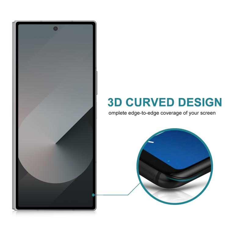 Película de vidrio templado con cobertura total de 360 grados para Samsung Galaxy Z Fold7 5G